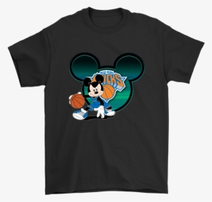 Nba New York Knicks Mickey Mouse Basketball Disney - Fortnite Unicorn T Shirt #1872291