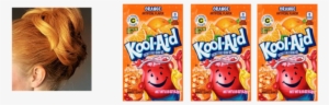 Orange Kool Aid Hair - Orange Kool Aid On Brown Hair #1872602