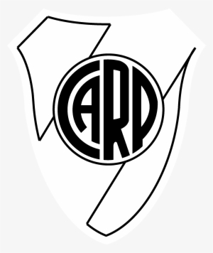 Club Atletico River Plate Logo Black And White - River Plate Logo Png #1872684