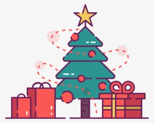 Christmas Tree With Presents Clip Art - Christmas Tree #1873391