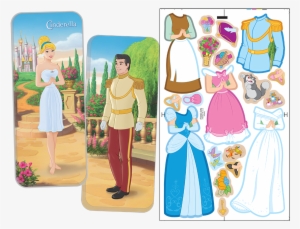 Magnetic Fun® Mini Tin - Disney Magnetic Paper Dolls, Cinderella #1873413