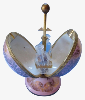 Goumot Labesse French Egg Shape Perfume Casket With - Perfume #1873643