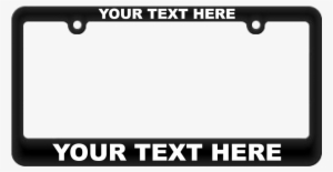 Thin Top-thick Bottom Customizable Silk Screen Black - Best License Plate Frame #1873997