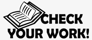 Open Book Check Your Work Rubber Teacher Stamp - Legal Framework #1874070
