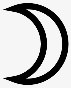 Crescent Moon Vector - Half Moon Vector #1874167