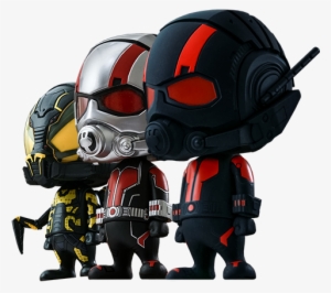 Hot Toys Ant-man Collectible Set Of 3 Vinyl Collectible - Ant-man Marvel Vinyl Collectible #1874419