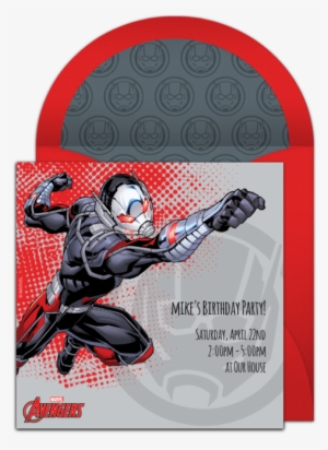 Avengers Ant-man Online Invitation - Iron Man #1874743
