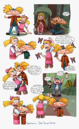 Hey Arnold Arnold And Helga, Cartoon Ships, Hey Arnold, - Arnold Helga Jungle Movie #1874815