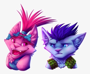 I Really, Really, Really Love Dreamworks' Trolls - Branch And Poppy Fanart #1875358