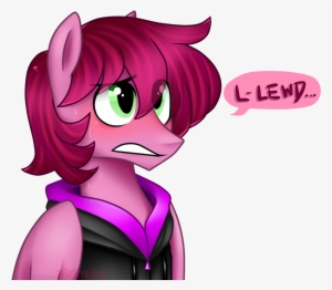 Blushing, Clothes, Earth Pony, Grimace, Hoodie, Lewd, - Cartoon #1877815