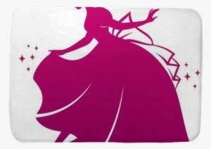 Silhouette Of Cinderella Wearing Her Glass Slipper - Cinderella #1877818