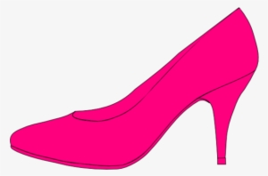 Cinderella Slipper Clipart - Pink Shoe Clipart #1878062