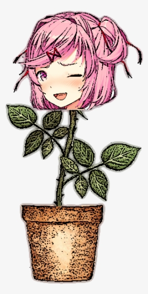 Oc Edited Medialewd Plantsuki - Rose Flower Painting In Pot #1878470