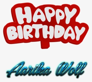 Aarika Wolf 3d Letter Png Name - Happy Birthday Dita #1878612