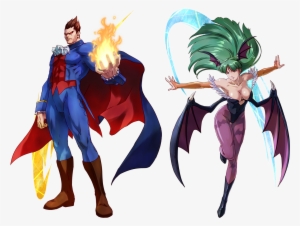 Chun-li And Ling - Project X Zone 2 Morrigan #1879467