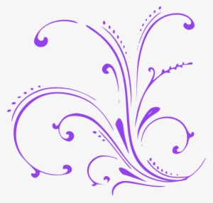 Purple Butterfly Scroll Clip Art #1879669