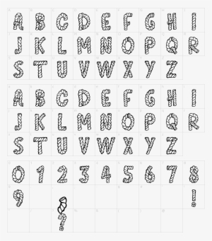 Font Characters - Blocky College Font #1880345