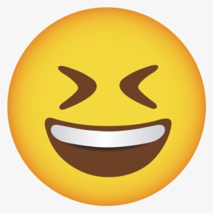 Smiling Face With Open Mouth And Tightly Closed Eyes - Big Smiley #1880459