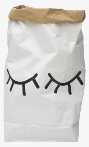 Tellkiddo Paper Bag Closed Eyes - Paper Sack #1880857