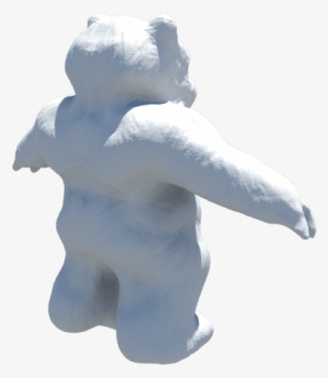 Started On Scultping The Body Of The Ewok To Get The - Snow #1880933