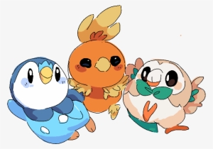 Image - Torchic Piplup Rowlet Birds #1880953