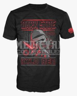 Kylo Ren Poster T-shirt - Pop Tees Star Wars Dark Side Kylo Ren Men's T-shirt #1881087
