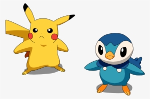 Piplup Drawing Emo - Piplup And Pikachu Png #1881294