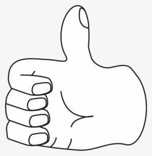 Hand Black And White Hands Clipart Black And White - Thumb Clip Art Black And White #1881652