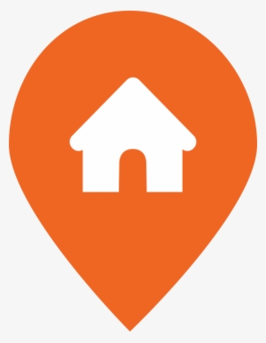 Property Survey Icon - Location Symbol Vector Orange #1881718