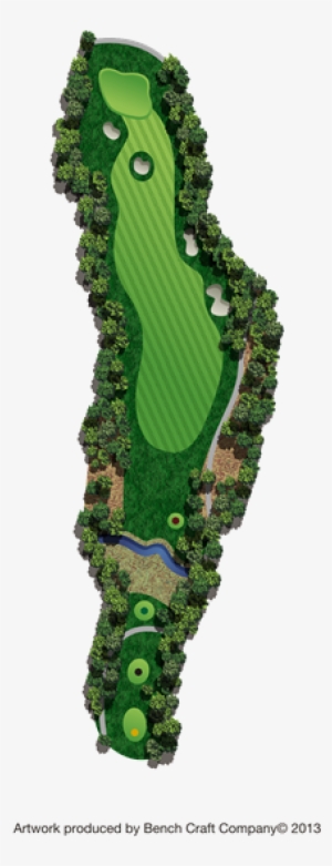 Let The Tee Shot Favor The Center To Left Side Of The - Crocodile #1882493