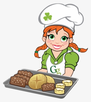 Brown Bread - Girl Making Bread Cartoon #1883241