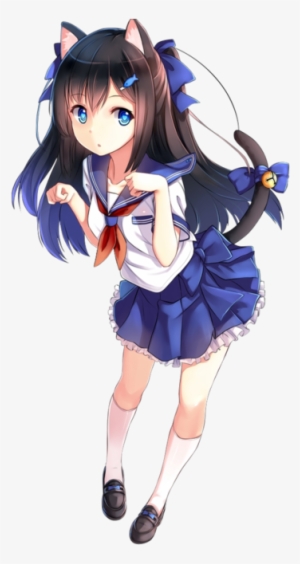 Anime Girl Neko, Neko Boy, Anime Child, Anime Girls, - Anime Neko Blue ...