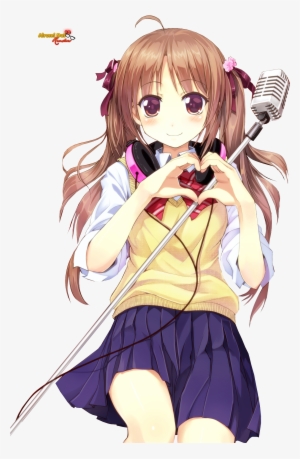 Heart - Anime Girl Heart Transparent #1883470