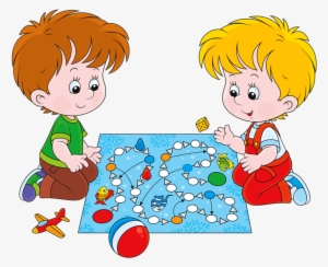 11 - Children Playing Snakes And Ladders Clipart #1884053