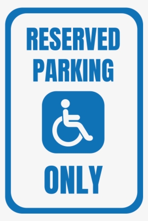 Reserved Parking , 12" X 18" - Disability #1884075