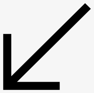 This Is A Picture Of An Arrow Pointing To The Lefthand - Arrow Down Left #1884542