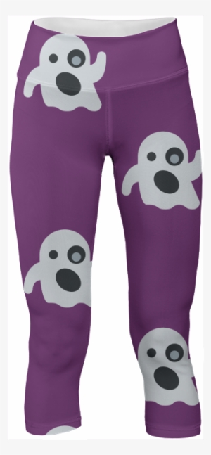 Ghost Emoji Yoga Leggings Pants $65 - Pajamas #1884633