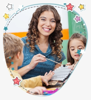 Portrait Of Happy Preschool Teacher And Children Playing - Imagenes De Trabajo Maestra #1884706 Portrait Of Happy Preschool Teacher And Children Playing - Imagenes De Trabajo Maestra #1884706