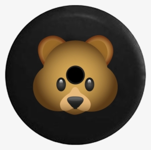 Jeep Wrangler Jl Backup Camera Day Teddy Bear Emoji - Tire Cover Pro #1884854