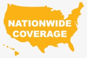 Proactive Nationwide Snow & Ice Management Services - Usa Map Outline Color #1885946