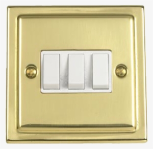Victorian White Treble Light Switch - Latching Relay #1886145