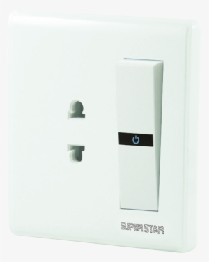 Premium 2 Pin Socket With Switch - Super Star Gang Switch #1887024