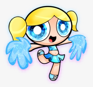 Rialto Panthers Junior All American Football & Cheer - Powerpuff Girls Bubbles Cheerleader #1887798