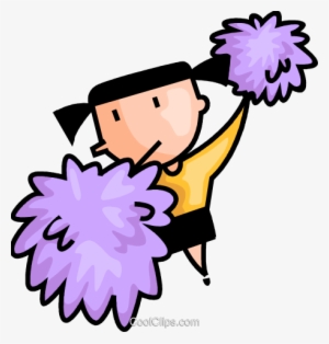 Cheerleader Royalty Free Vector Clip Art Illustration - Cheerleading ...