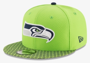 Seattle Seahawks New Era Lime Green 2017 Sideline Official #1888195