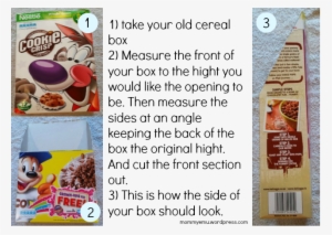 Cereal Box To Letter Rack Instructions - Nestle Cookie Crisp Choc Chip Cereal #1888758
