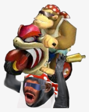 Sticker Risitas Eussou Singe Funky Kong Donkey Dk Mario - Mario Kart Wii #1890364