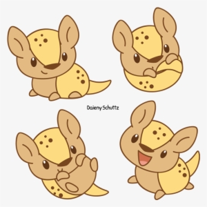 Platypus Clipart Chibi - Chibi Armadillo #1891354