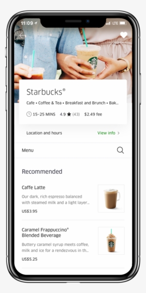 A Tall Caramel Frapuccino From Starbucks Costs $5 - Uber Eats Delivery Starbucks #1891502