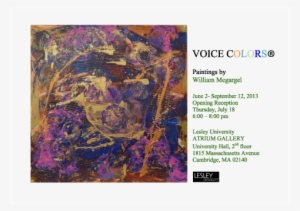 Invitation For Billy Megargel's Art Show At Lesley - Visual Arts #1891580